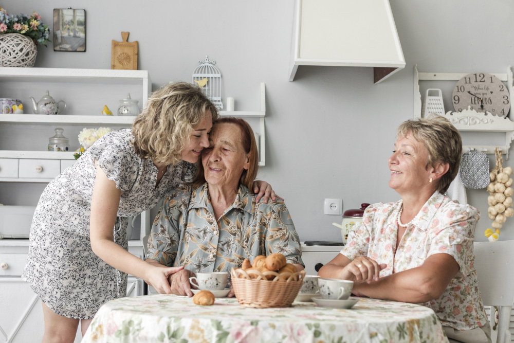 Trois générations de femmes