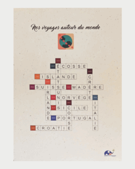 Affiche mots fléchés personnalisée